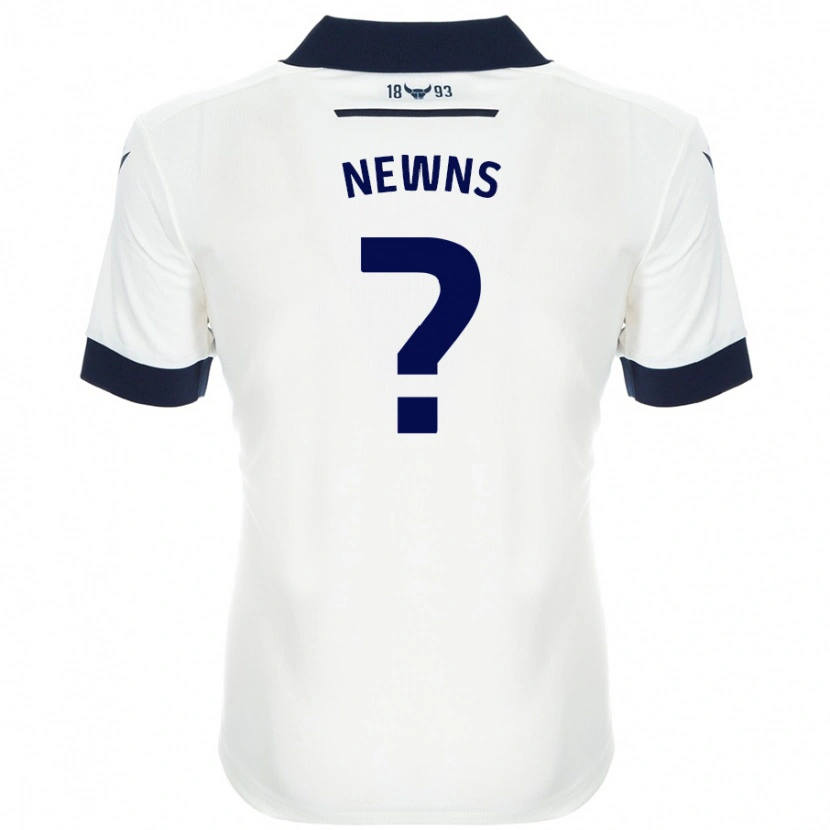Danxen Herren Issy Newns #0 Weiß Marineblau Auswärtstrikot Trikot 2024/25 T-Shirt
