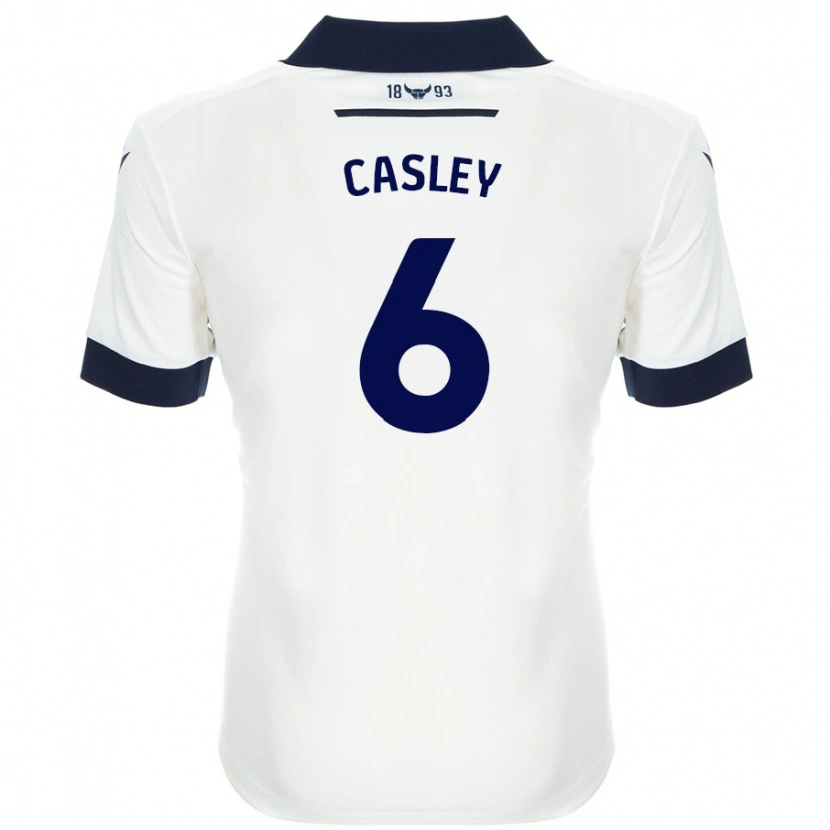 Danxen Herren Riva Casley #6 Weiß Marineblau Auswärtstrikot Trikot 2024/25 T-Shirt