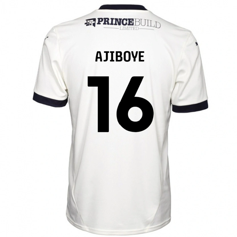 Danxen Herren David Ajiboye #16 Cremeweiß Schwarz Auswärtstrikot Trikot 2024/25 T-Shirt