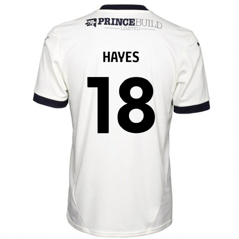 Danxen Herren Cian Hayes #18 Cremeweiß Schwarz Auswärtstrikot Trikot 2024/25 T-Shirt