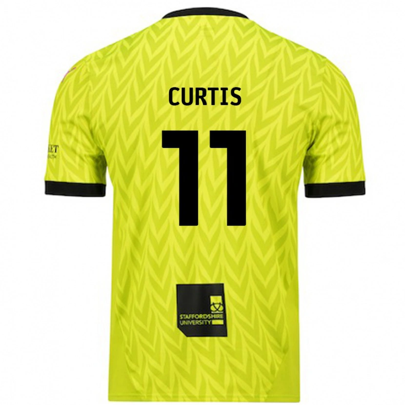 Danxen Herren Ronan Curtis #11 Fluoreszierend Grün Auswärtstrikot Trikot 2024/25 T-Shirt