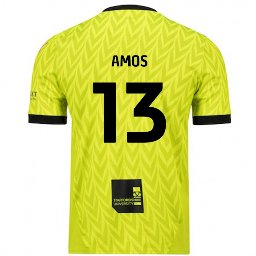 Danxen Herren Ben Amos #13 Fluoreszierend Grün Auswärtstrikot Trikot 2024/25 T-Shirt