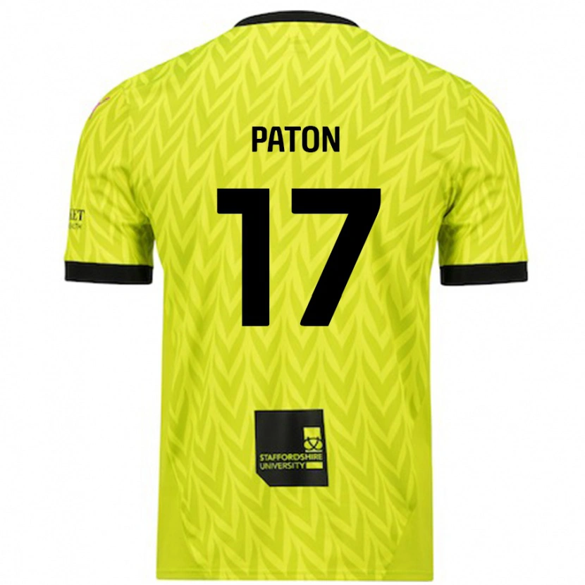 Danxen Herren Ruari Paton #17 Fluoreszierend Grün Auswärtstrikot Trikot 2024/25 T-Shirt