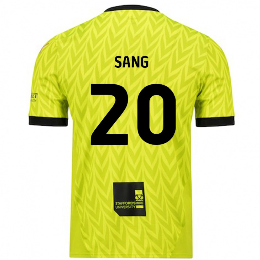 Danxen Herren Tom Sang #20 Fluoreszierend Grün Auswärtstrikot Trikot 2024/25 T-Shirt