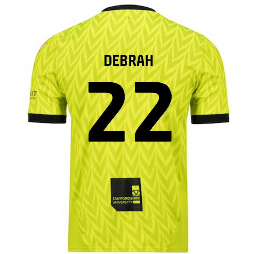 Danxen Herren Jesse Debrah #22 Fluoreszierend Grün Auswärtstrikot Trikot 2024/25 T-Shirt