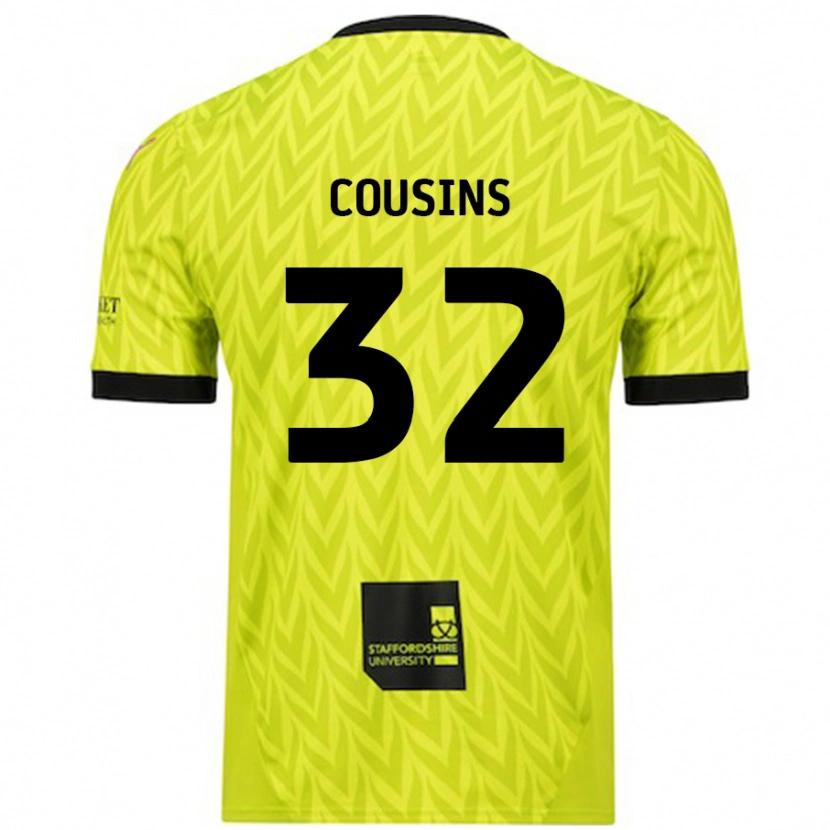 Danxen Herren Logan Cousins #32 Fluoreszierend Grün Auswärtstrikot Trikot 2024/25 T-Shirt