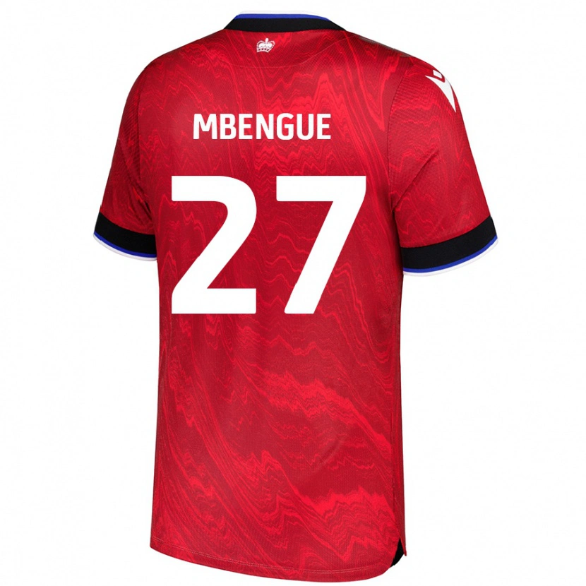 Danxen Herren Amadou Salif Mbengue #27 Rot Schwarz Auswärtstrikot Trikot 2024/25 T-Shirt