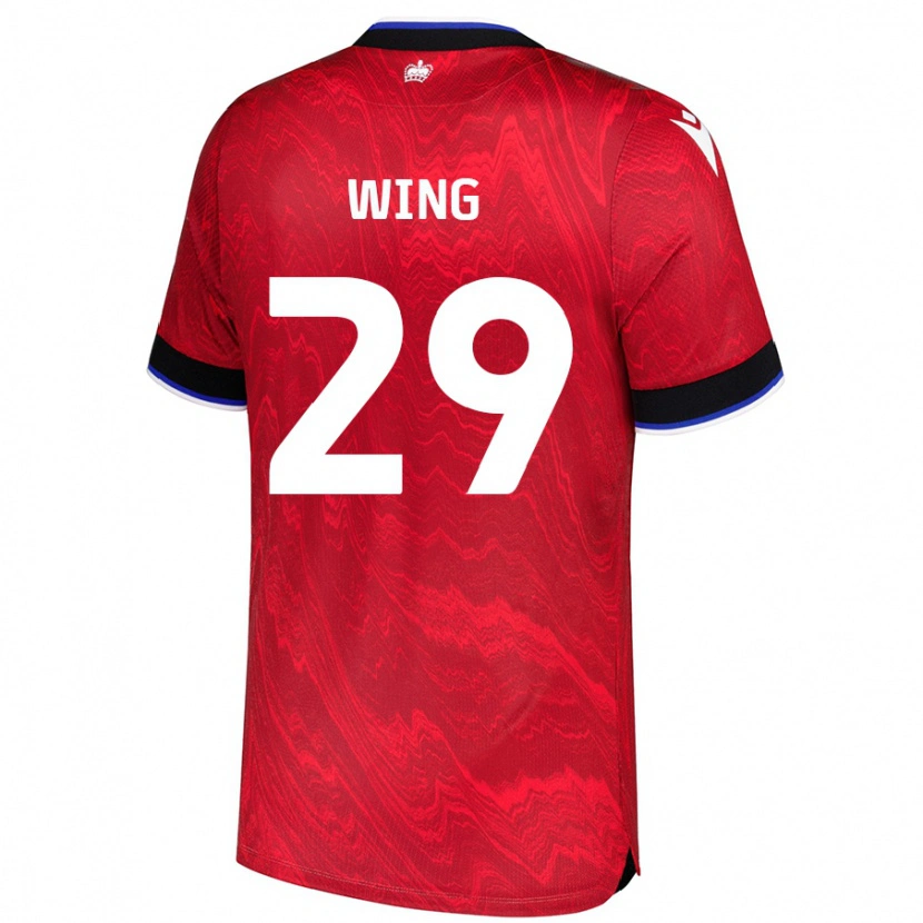 Danxen Herren Lewis Wing #29 Rot Schwarz Auswärtstrikot Trikot 2024/25 T-Shirt