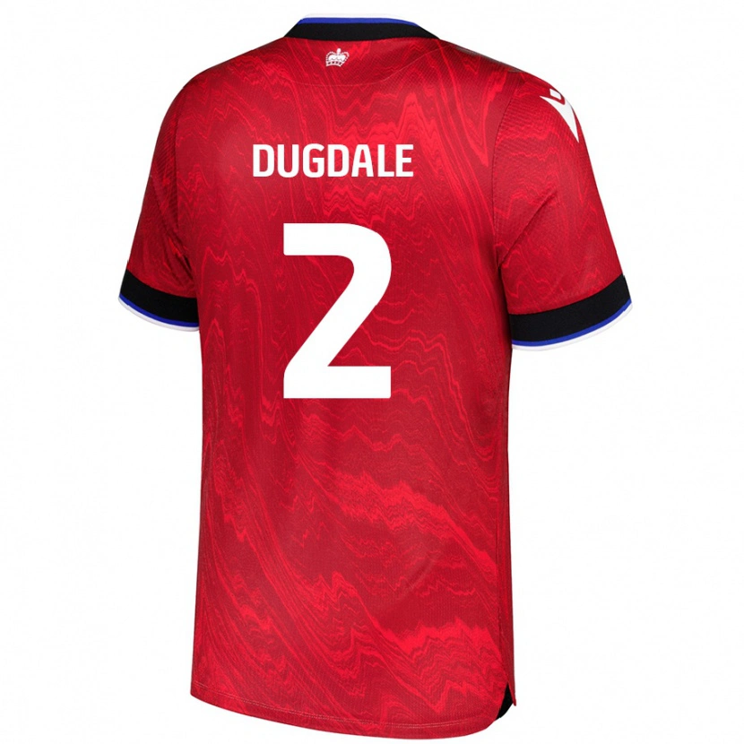 Danxen Herren Rachel Dugdale #2 Rot Schwarz Auswärtstrikot Trikot 2024/25 T-Shirt