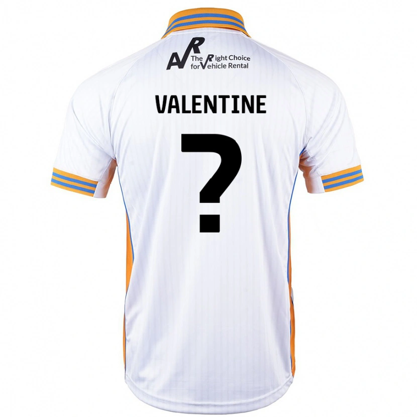 Danxen Herren Jayden Valentine #0 Weiß Auswärtstrikot Trikot 2024/25 T-Shirt