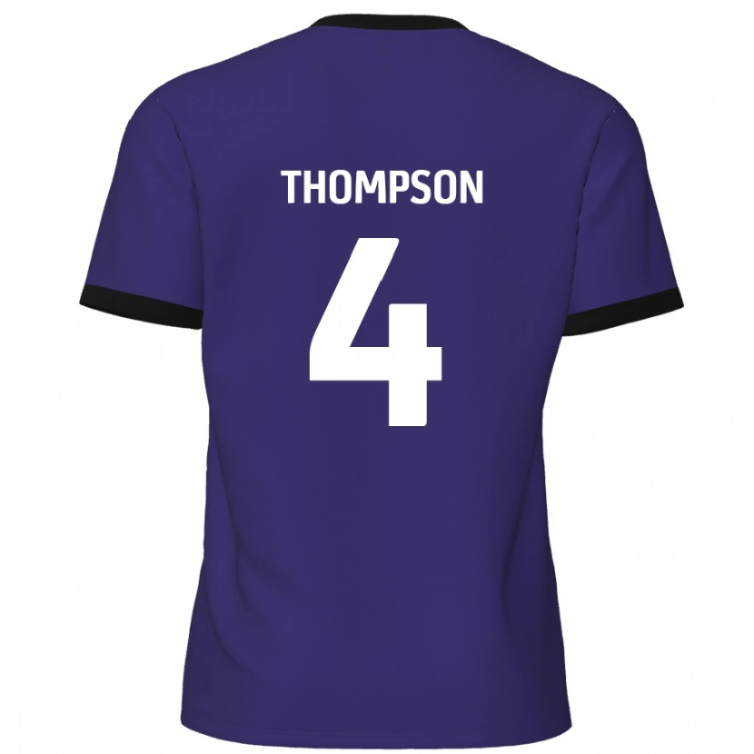 Danxen Herren Nathan Thompson #4 Lila Auswärtstrikot Trikot 2024/25 T-Shirt