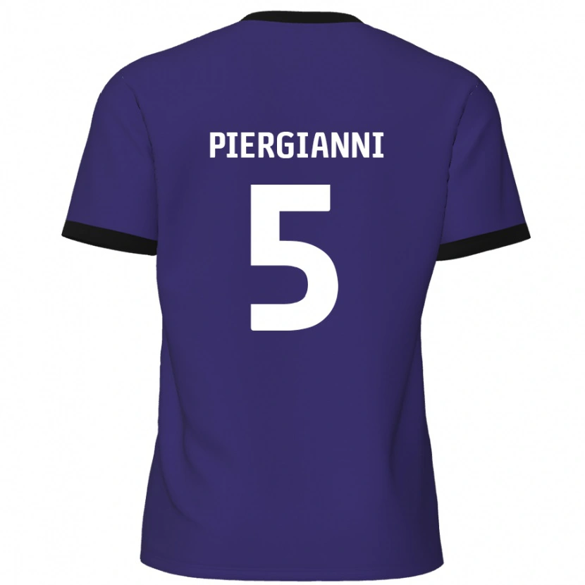 Danxen Herren Carl Piergianni #5 Lila Auswärtstrikot Trikot 2024/25 T-Shirt