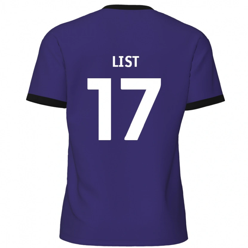 Danxen Herren Elliott List #17 Lila Auswärtstrikot Trikot 2024/25 T-Shirt