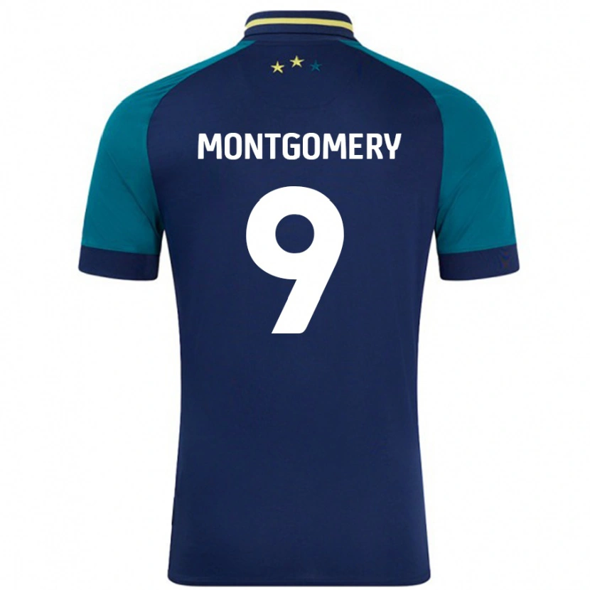 Danxen Herren Ria Montgomery #9 Marine Dunkelgrün Auswärtstrikot Trikot 2024/25 T-Shirt