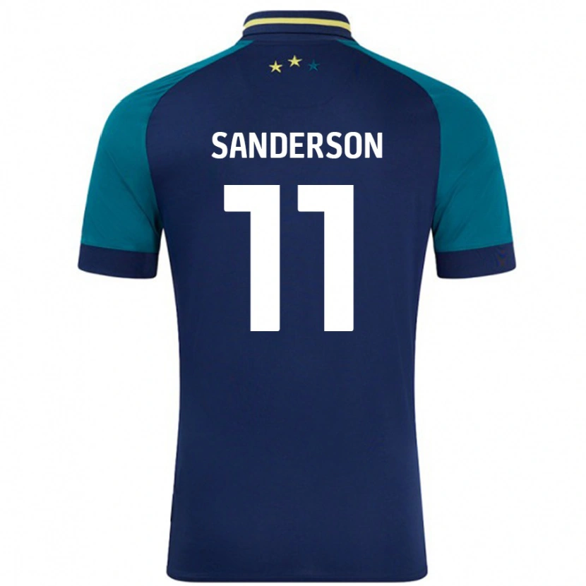 Danxen Herren Brittany Sanderson #11 Marine Dunkelgrün Auswärtstrikot Trikot 2024/25 T-Shirt
