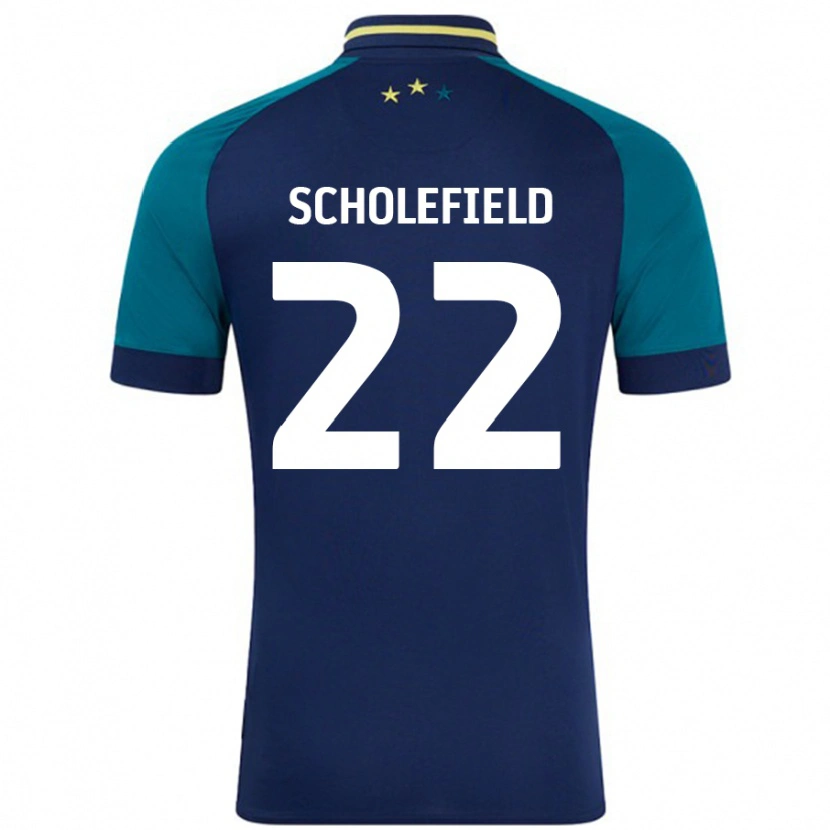 Danxen Herren Lois Scholefield #22 Marine Dunkelgrün Auswärtstrikot Trikot 2024/25 T-Shirt