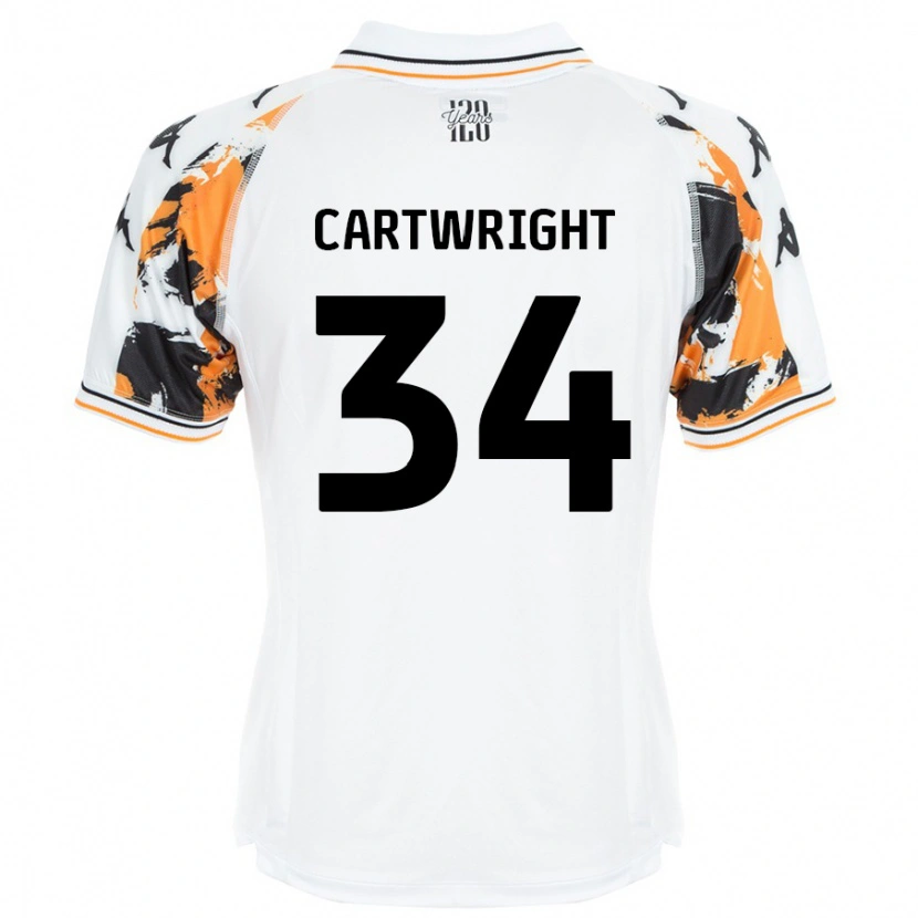Danxen Herren Harvey Cartwright #34 Weiß Auswärtstrikot Trikot 2024/25 T-Shirt
