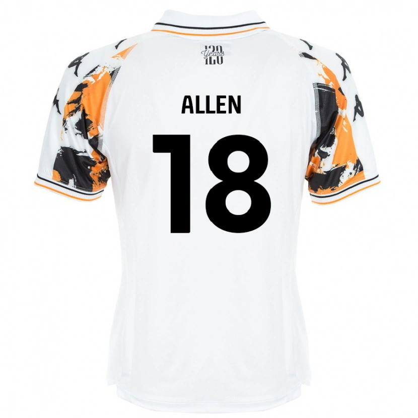 Danxen Herren Aaliyah Allen #18 Weiß Auswärtstrikot Trikot 2024/25 T-Shirt