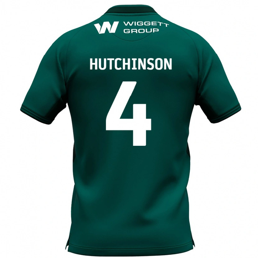 Danxen Herren Shaun Hutchinson #4 Grün Auswärtstrikot Trikot 2024/25 T-Shirt