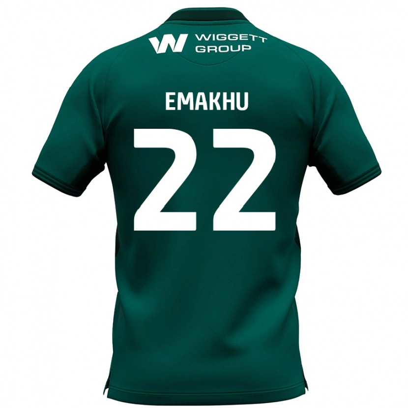 Danxen Herren Aidomo Emakhu #22 Grün Auswärtstrikot Trikot 2024/25 T-Shirt