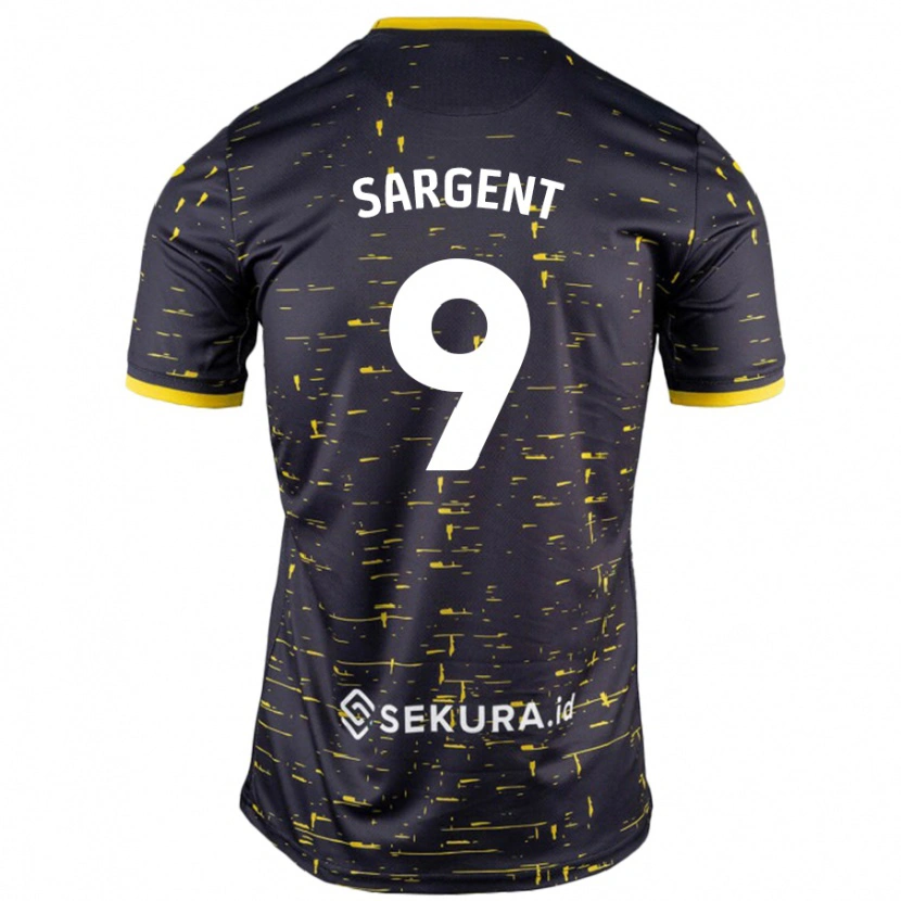 Danxen Herren Josh Sargent #9 Schwarz Gelb Auswärtstrikot Trikot 2024/25 T-Shirt