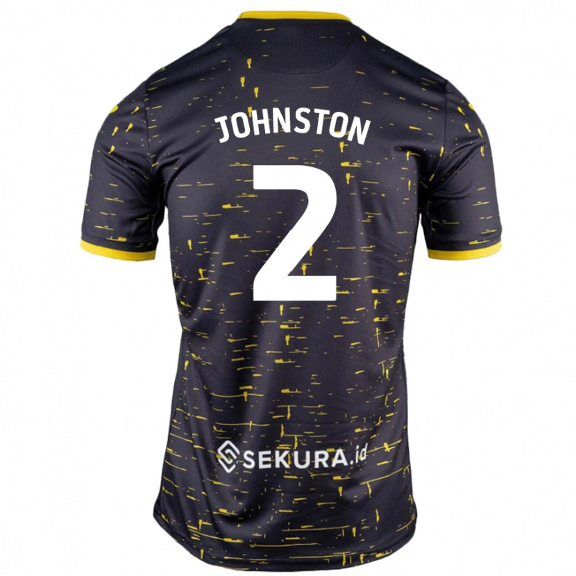 Danxen Herren Chardonnay Johnston #2 Schwarz Gelb Auswärtstrikot Trikot 2024/25 T-Shirt