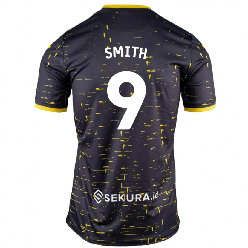 Danxen Herren Ellie Smith #9 Schwarz Gelb Auswärtstrikot Trikot 2024/25 T-Shirt