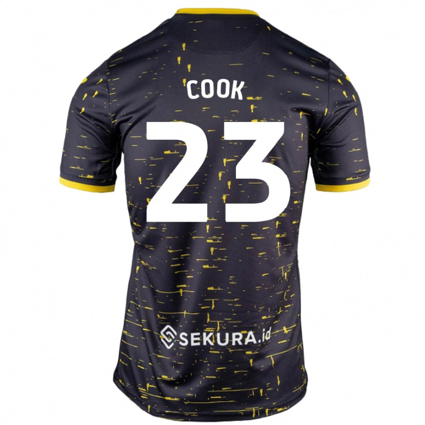 Danxen Herren Olivia Cook #23 Schwarz Gelb Auswärtstrikot Trikot 2024/25 T-Shirt