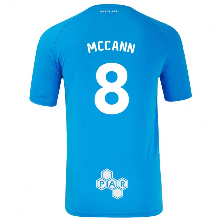 Danxen Herren Ali Mccann #8 Himmelblau Auswärtstrikot Trikot 2024/25 T-Shirt