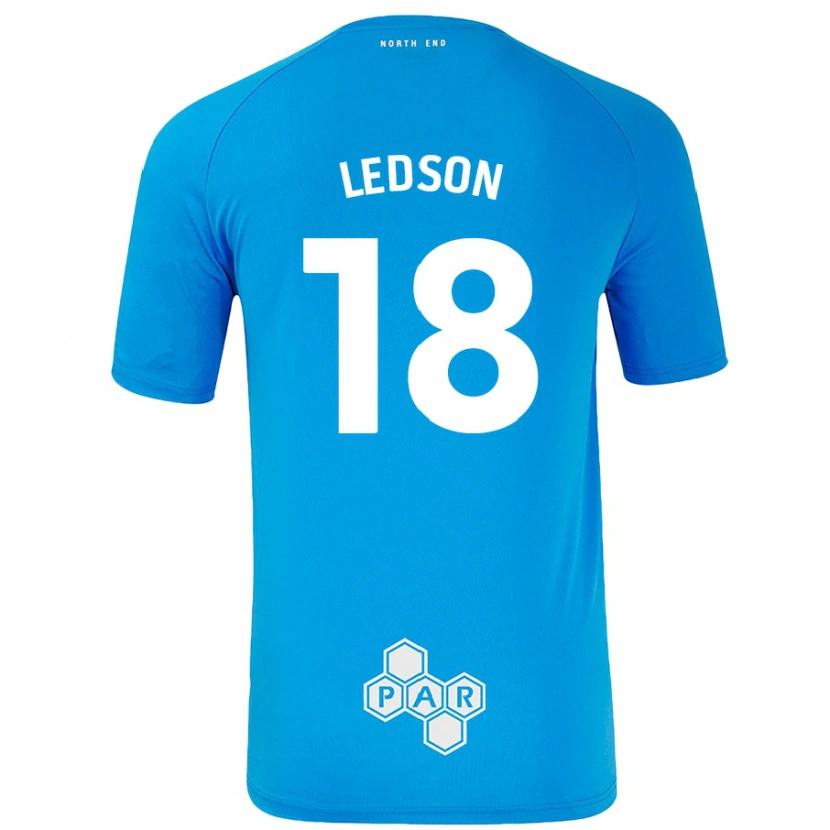 Danxen Herren Ryan Ledson #18 Himmelblau Auswärtstrikot Trikot 2024/25 T-Shirt