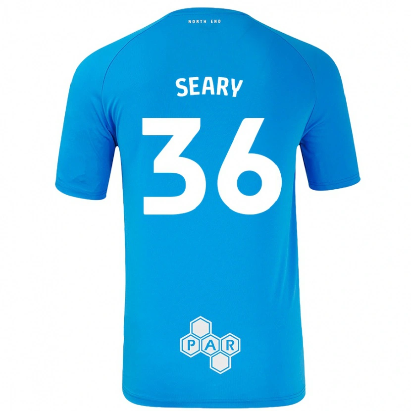 Danxen Herren Josh Seary #36 Himmelblau Auswärtstrikot Trikot 2024/25 T-Shirt