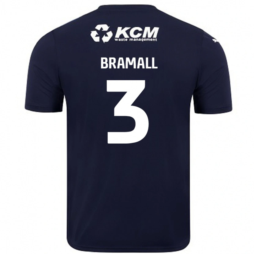 Danxen Herren Cohen Bramall #3 Marineblau Auswärtstrikot Trikot 2024/25 T-Shirt