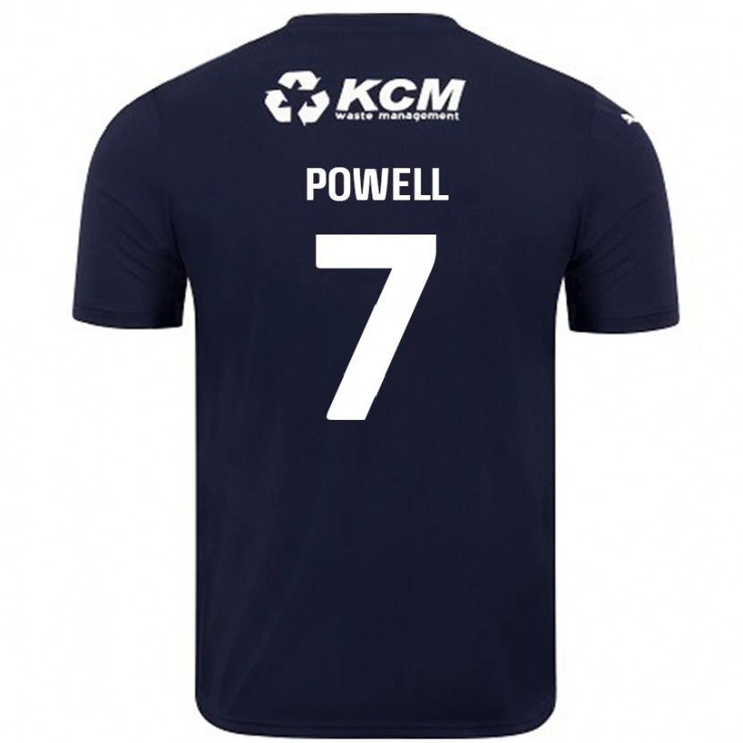 Danxen Herren Joe Powell #7 Marineblau Auswärtstrikot Trikot 2024/25 T-Shirt