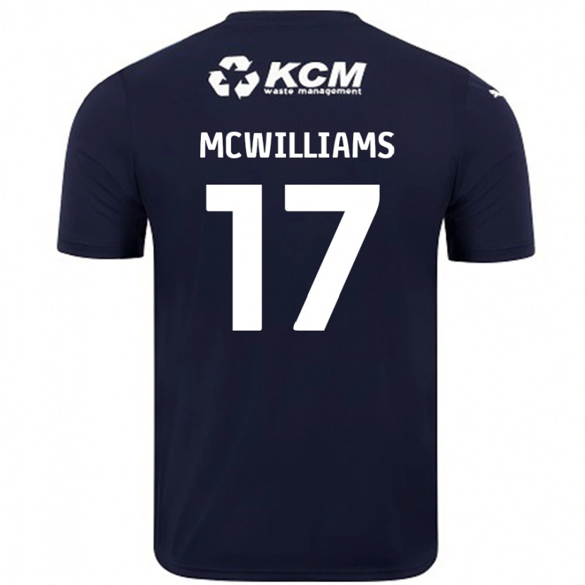 Danxen Herren Shaun Mcwilliams #17 Marineblau Auswärtstrikot Trikot 2024/25 T-Shirt