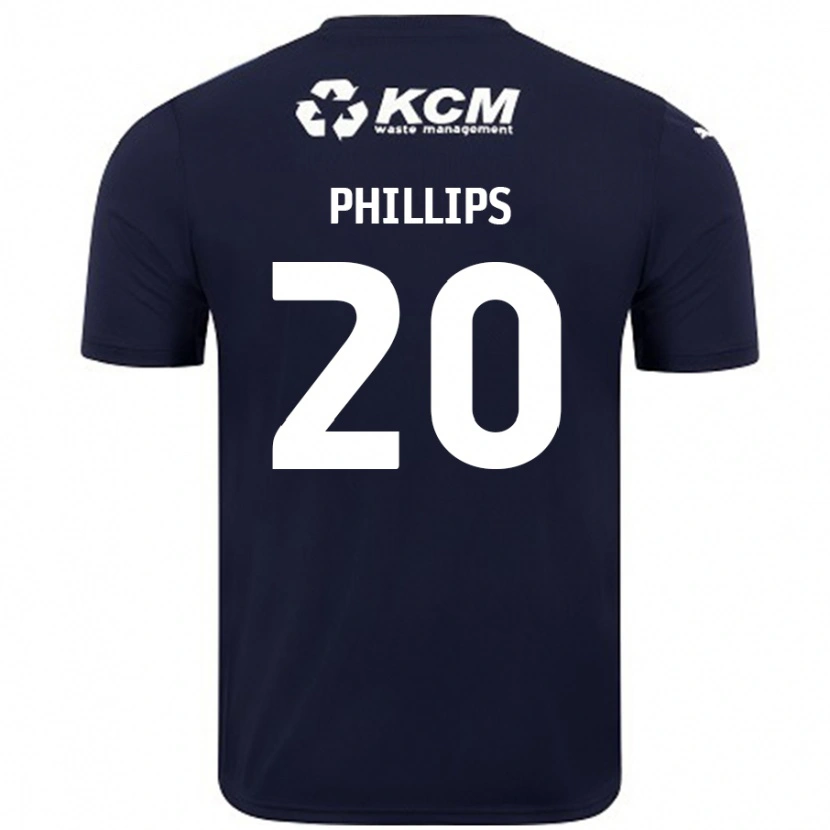 Danxen Herren Dillon Phillips #20 Marineblau Auswärtstrikot Trikot 2024/25 T-Shirt