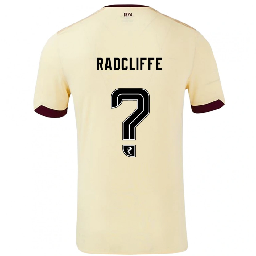 Danxen Herren Josh Radcliffe #0 Creme Burgunderrot Auswärtstrikot Trikot 2024/25 T-Shirt
