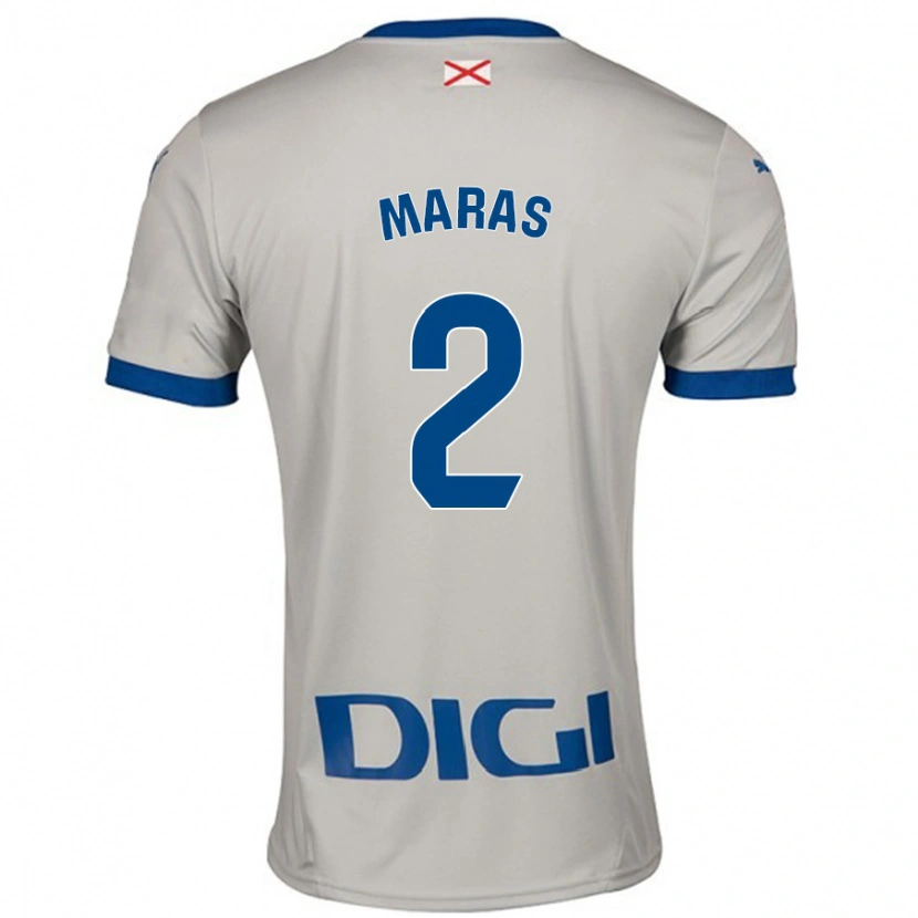 Danxen Herren Nikola Maras #2 Hellgrau Auswärtstrikot Trikot 2024/25 T-Shirt