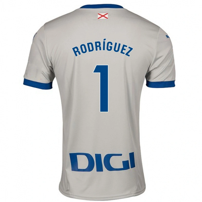 Danxen Herren Adrián Rodríguez #1 Hellgrau Auswärtstrikot Trikot 2024/25 T-Shirt