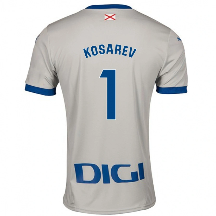 Danxen Herren Oleksandr Kosarev #1 Hellgrau Auswärtstrikot Trikot 2024/25 T-Shirt