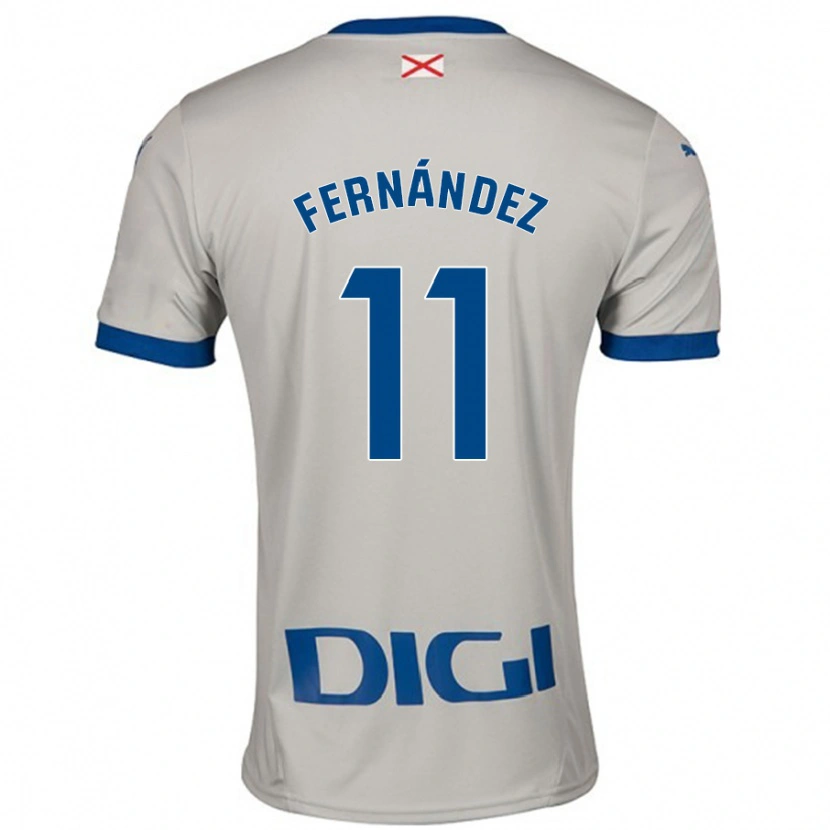 Danxen Herren Imanol Fernández #11 Hellgrau Auswärtstrikot Trikot 2024/25 T-Shirt
