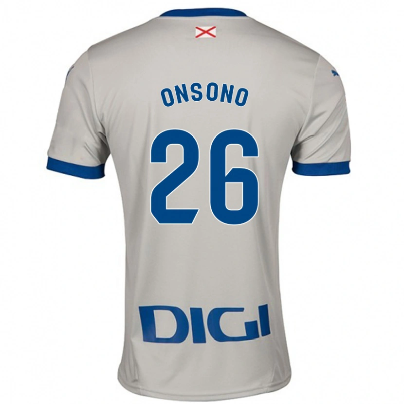 Danxen Herren Lorea Onsoño #26 Hellgrau Auswärtstrikot Trikot 2024/25 T-Shirt