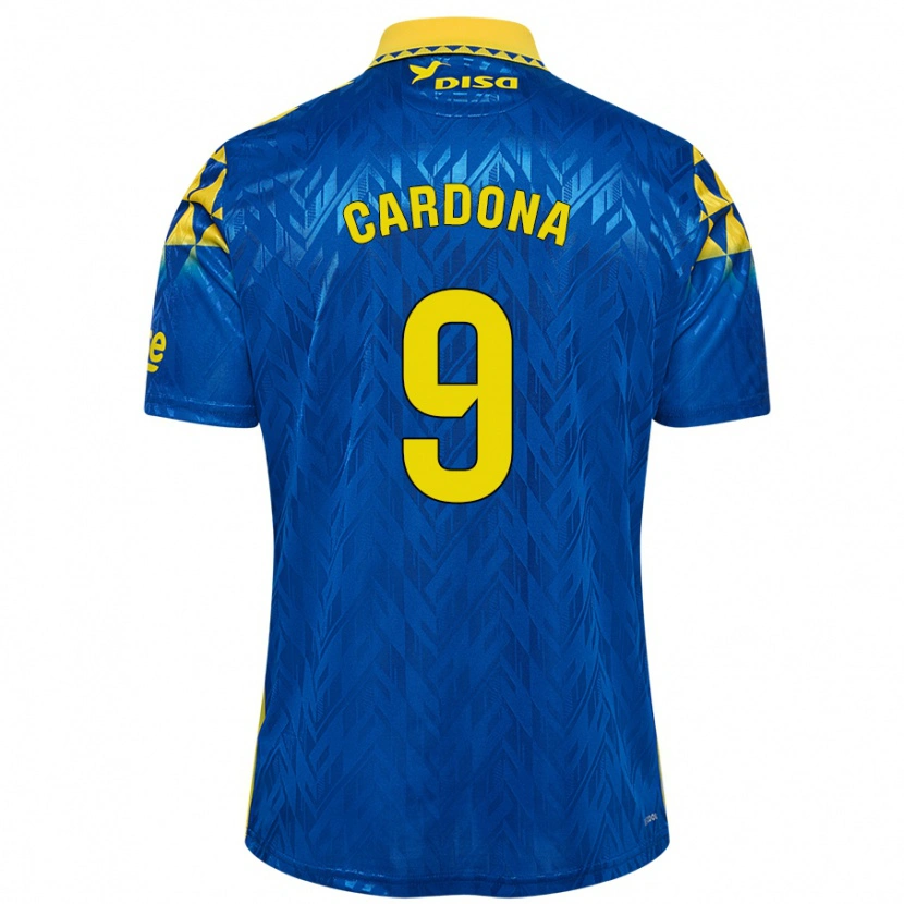 Danxen Herren Marc Cardona #9 Blau Gelb Auswärtstrikot Trikot 2024/25 T-Shirt
