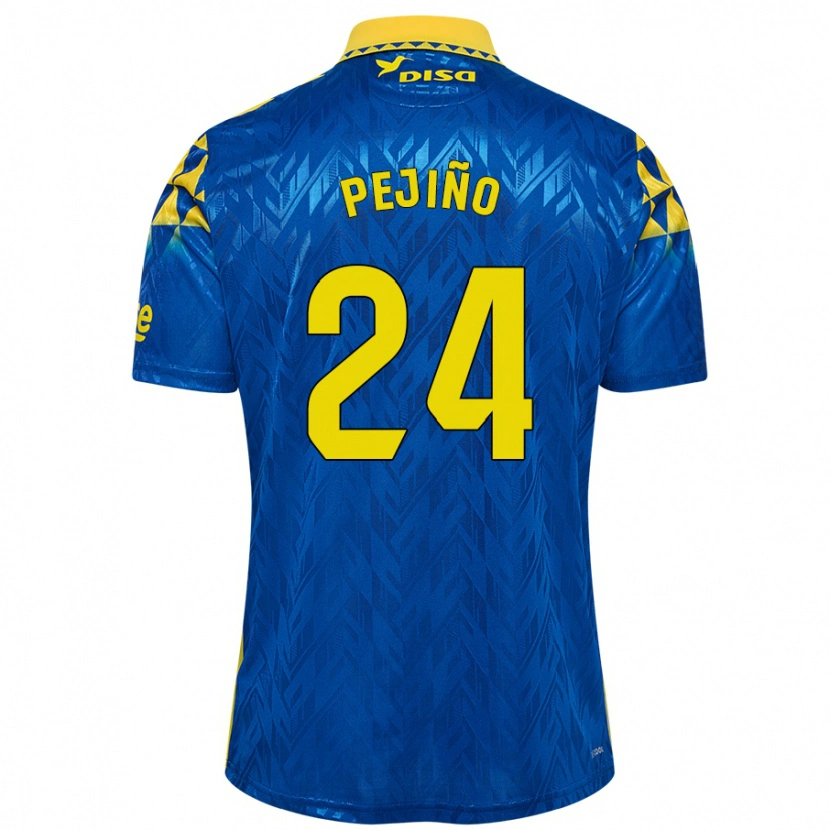 Danxen Herren Pejiño #24 Blau Gelb Auswärtstrikot Trikot 2024/25 T-Shirt