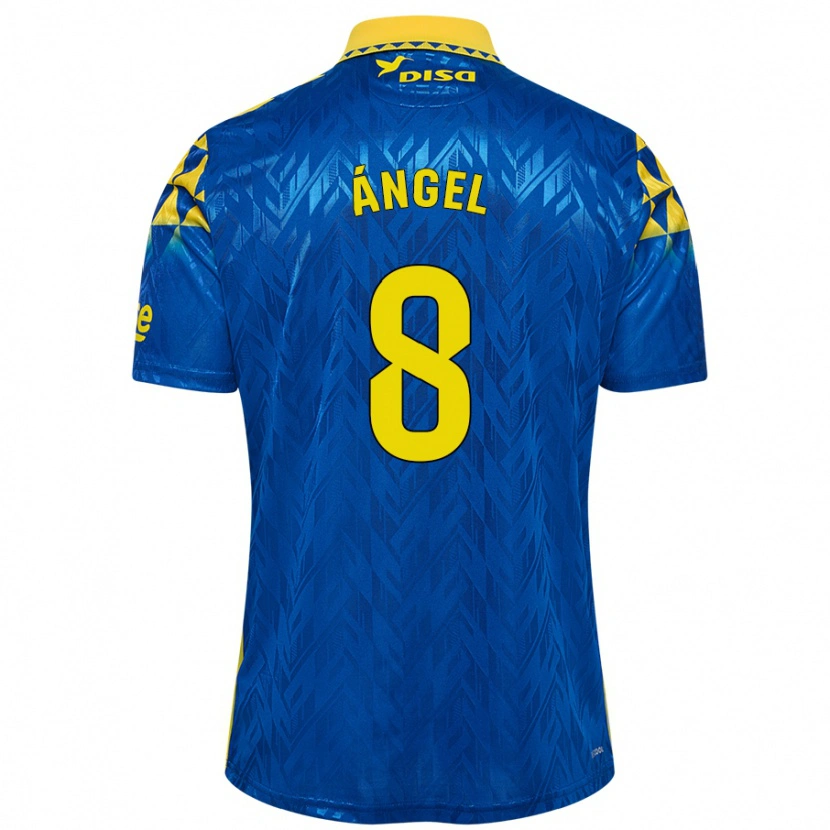 Danxen Herren José Ángel #8 Blau Gelb Auswärtstrikot Trikot 2024/25 T-Shirt