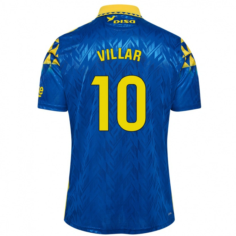 Danxen Herren Andy Villar #10 Blau Gelb Auswärtstrikot Trikot 2024/25 T-Shirt