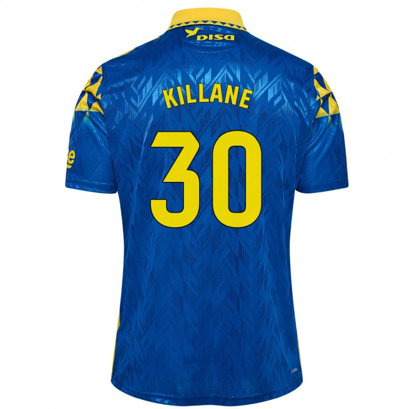 Danxen Herren Álvaro Killane #30 Blau Gelb Auswärtstrikot Trikot 2024/25 T-Shirt