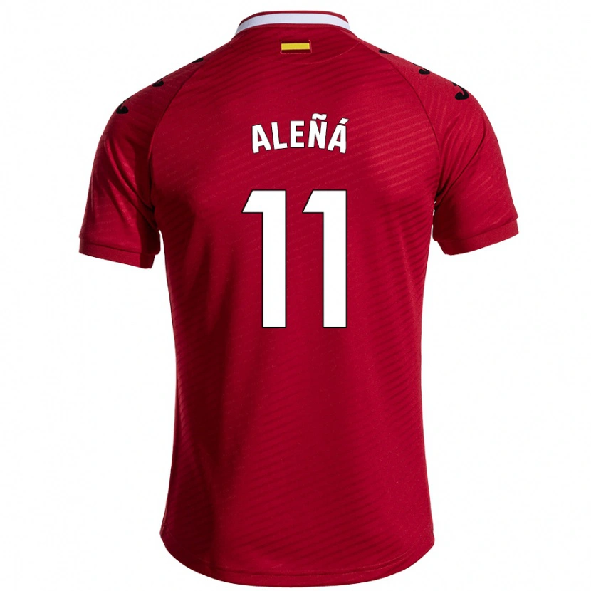 Danxen Herren Carles Aleñá #11 Dunkelrot Auswärtstrikot Trikot 2024/25 T-Shirt