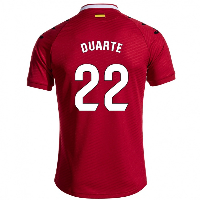Danxen Herren Domingos Duarte #22 Dunkelrot Auswärtstrikot Trikot 2024/25 T-Shirt