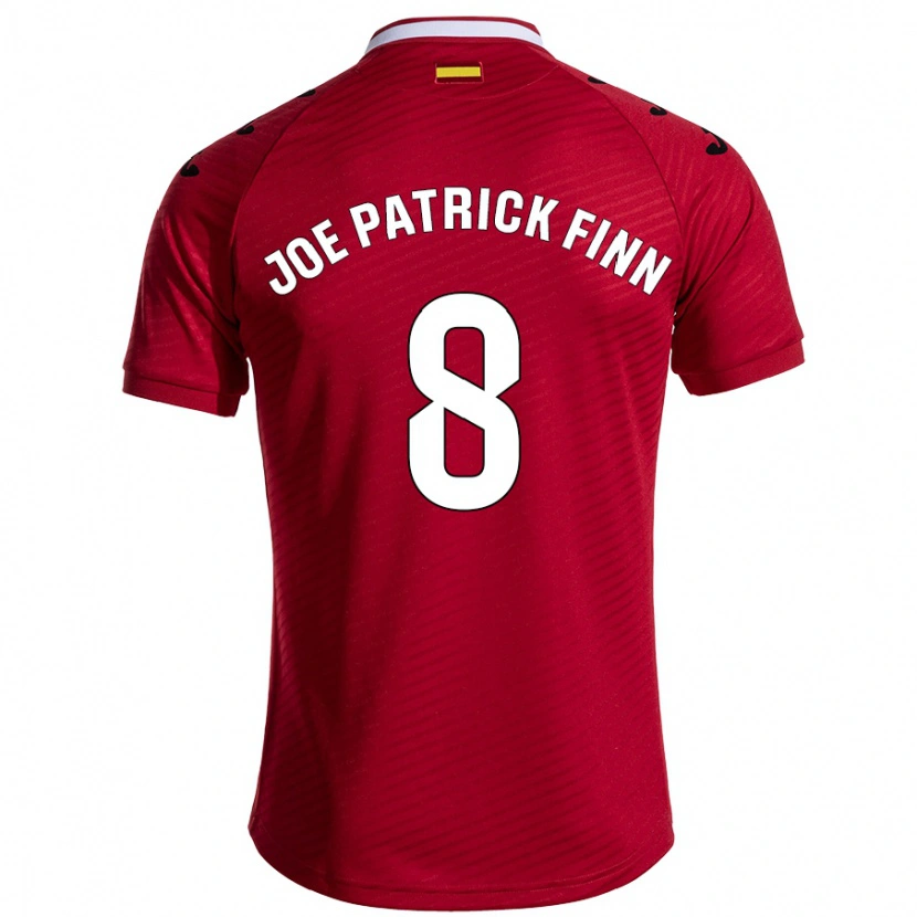 Danxen Herren John Joe Patrick Finn #8 Dunkelrot Auswärtstrikot Trikot 2024/25 T-Shirt