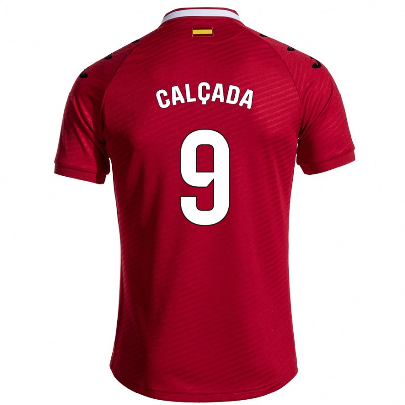 Danxen Herren Gonzalo Calçada #9 Dunkelrot Auswärtstrikot Trikot 2024/25 T-Shirt